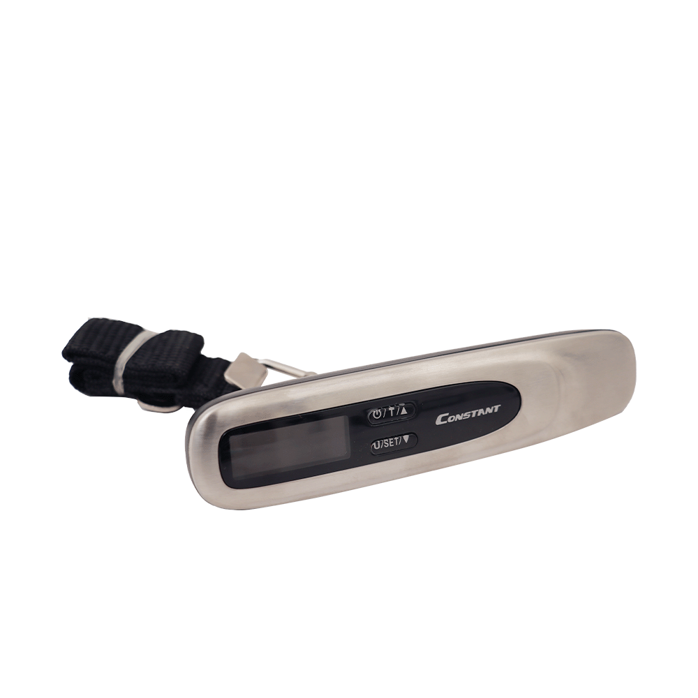 ميزات الاكتروني رقمي كونستانت لوزن امتعة السفر يزن حتى 50 كيلو يعمل بطارية موديل SH92 - أسود