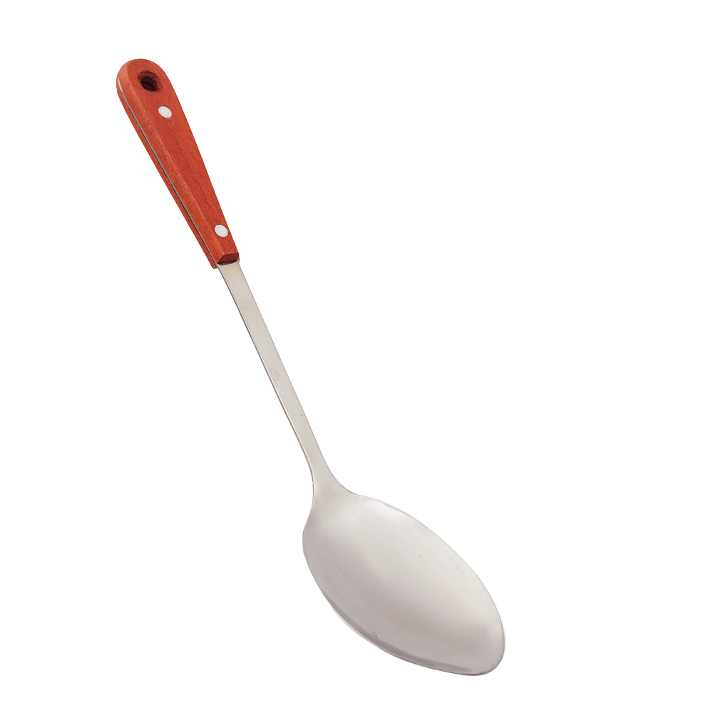 ملعقة غرف الطبخ استيل يد خشب - موديل AW662