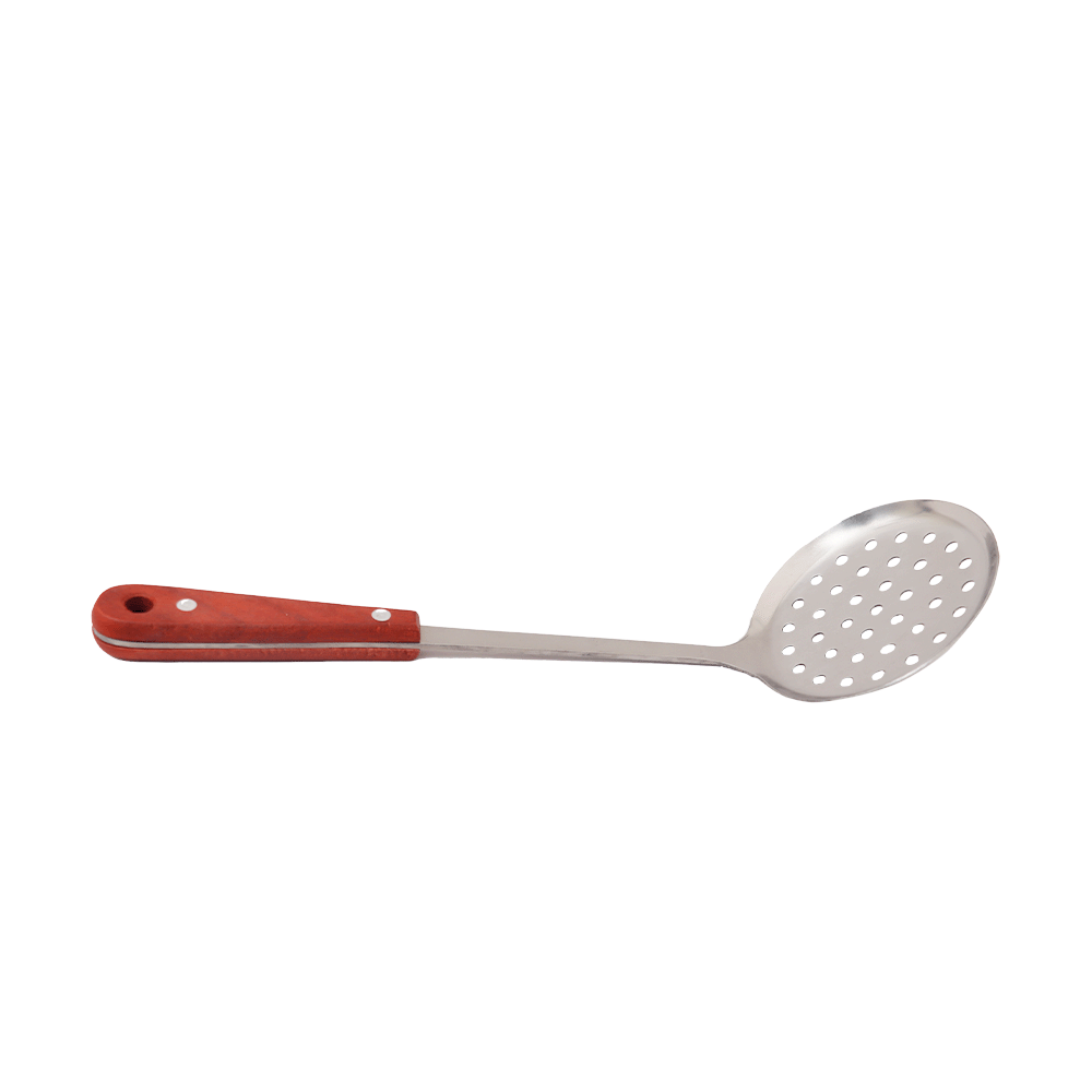 ملعقة طبخ شبك استيل يد خشب - موديل AW664