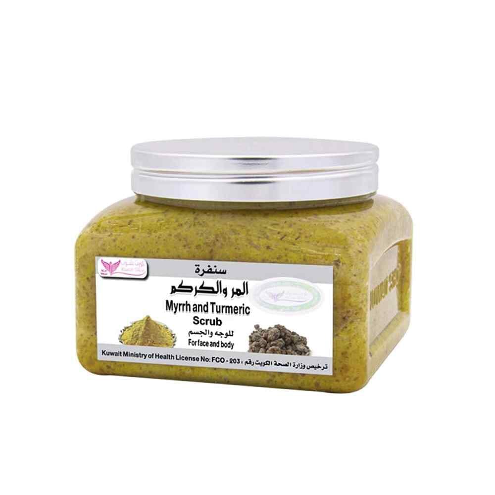 سنفرة المر والكركم من كويت شوب لتفتيح البشرة وتوحيد لونها - 250 جم