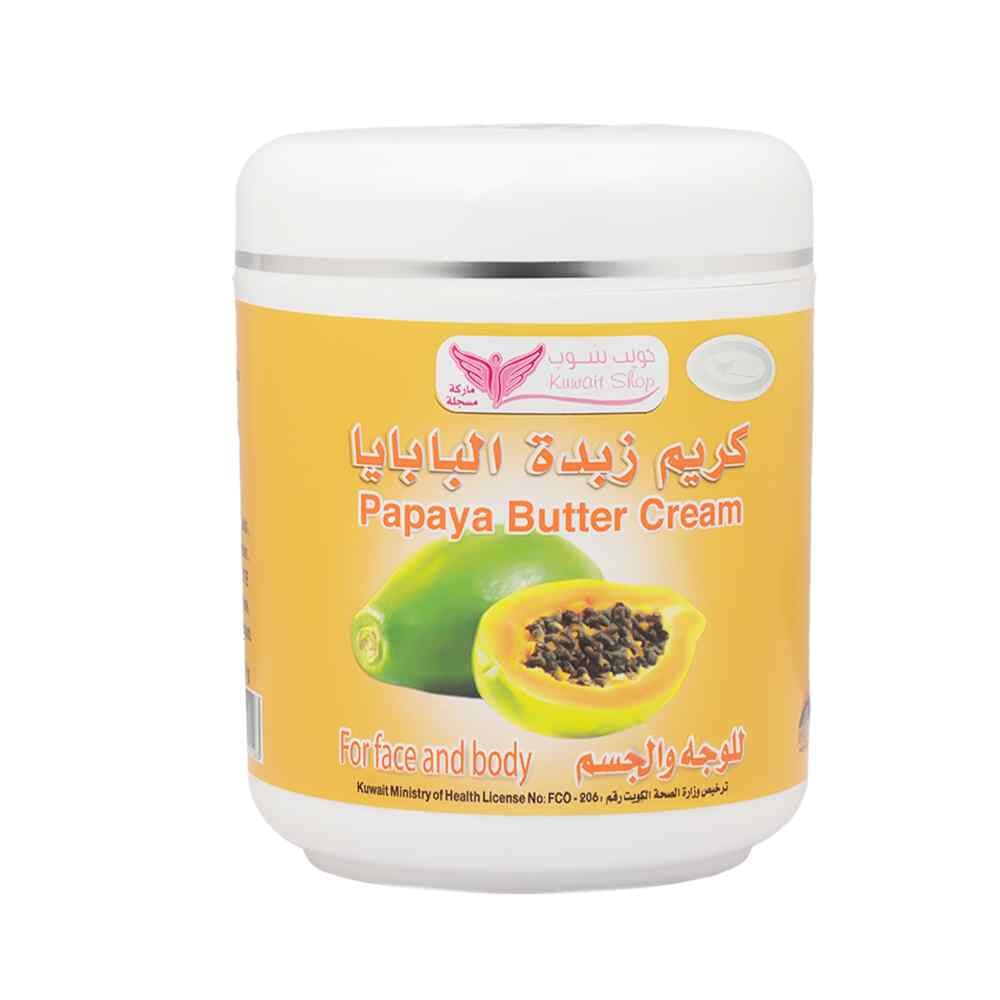 كريم كويت شوب بزبدة البابايا لترطيب و تفتيح بشرة الوجه والجسم - 500 جم