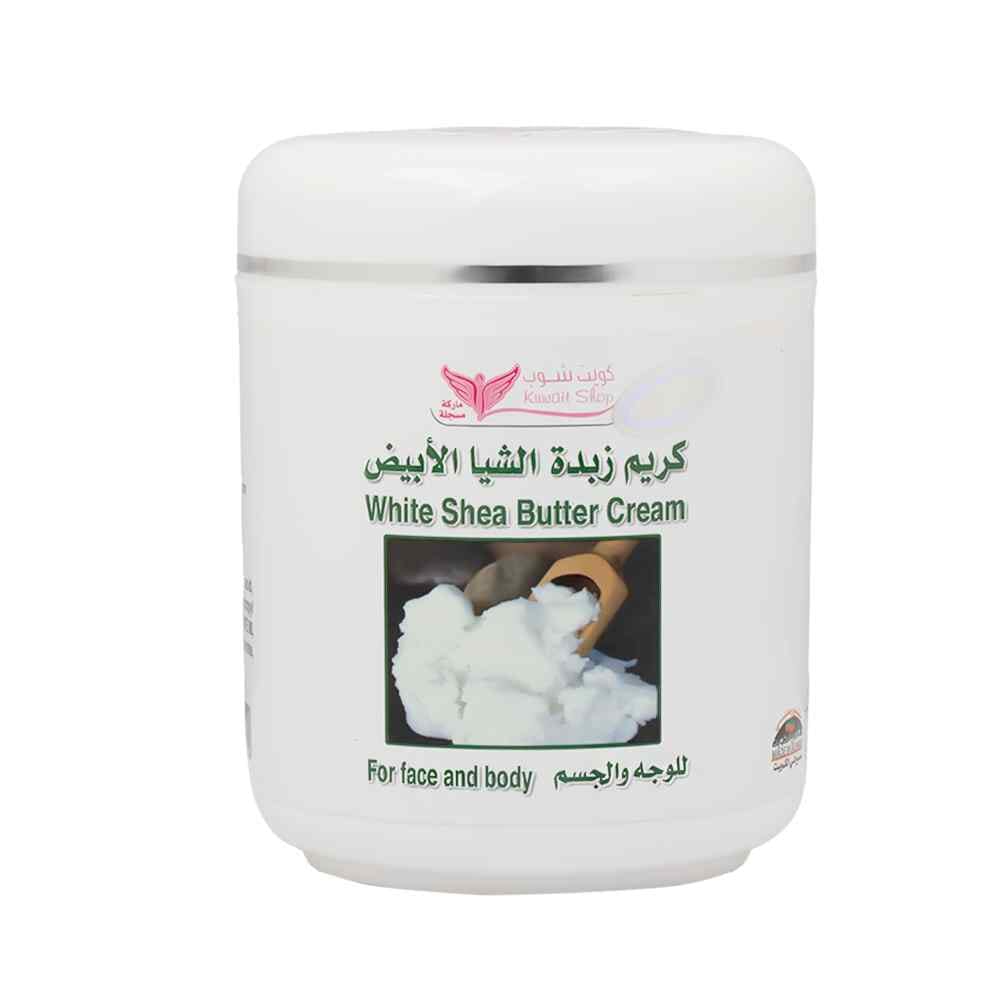 كريم كويت شوب بزبدة الشيا الابيض لترطيب بشرة الوجه والجسم بعمق - 500 جم
