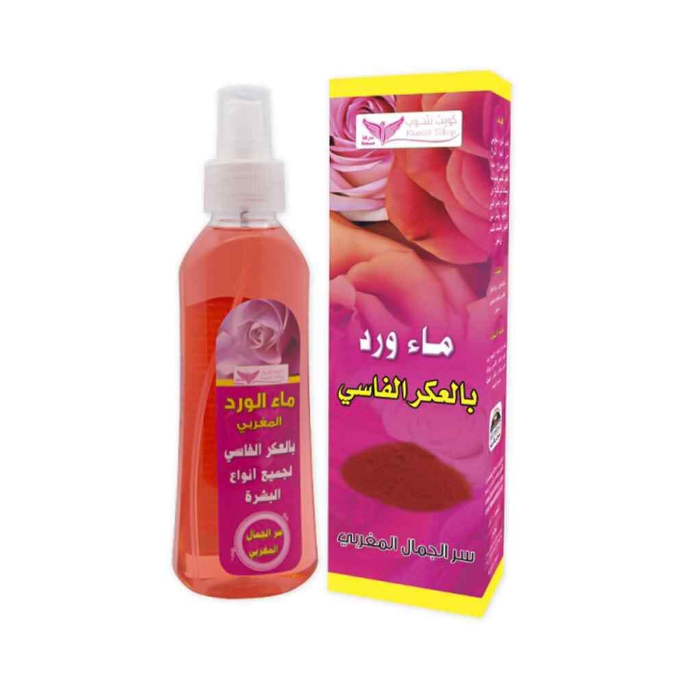 ماء الورد من كويت شوب بالعكر الفاسي لتفتيح البشرة - 200 مل
