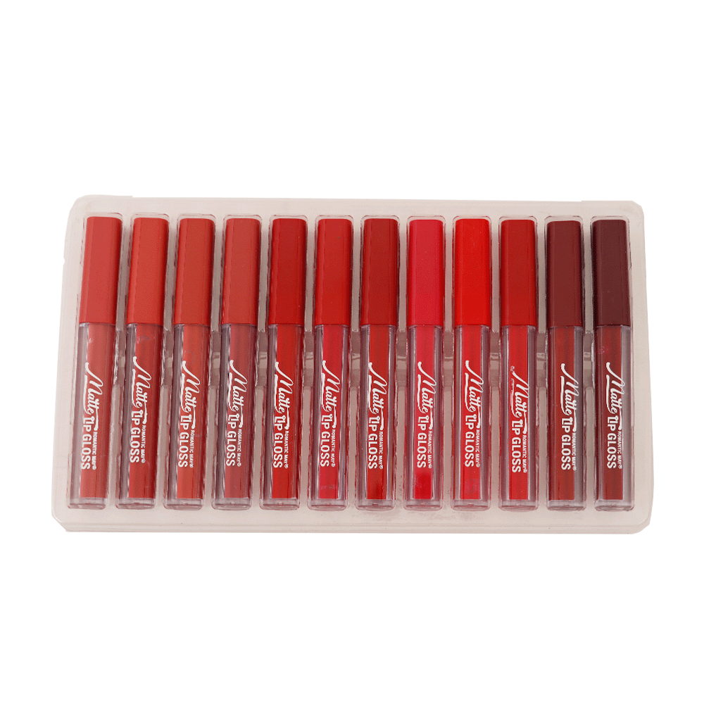 طقم أحمر شفاه مطفي موديل YR-737-12D عدد - 12 حبة