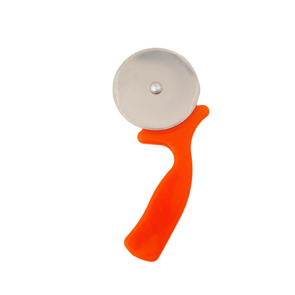 قطاعة بيتزا ستيل بمقبض بلاستيك موديل AW78 - برتقالي