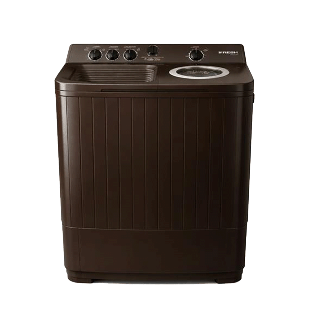 غسالة كهربائية فريش حوضين سعة 12 كجم وقوة 370 وات موديل FR1601 - أسود