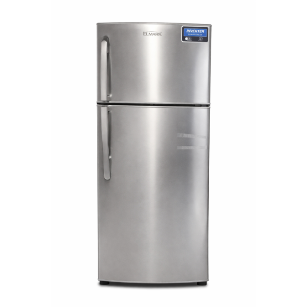 ثلاجة إلمارك إنفرتر سعة 540 لتر بفريزر علوي قوة 150 وات  - فضي