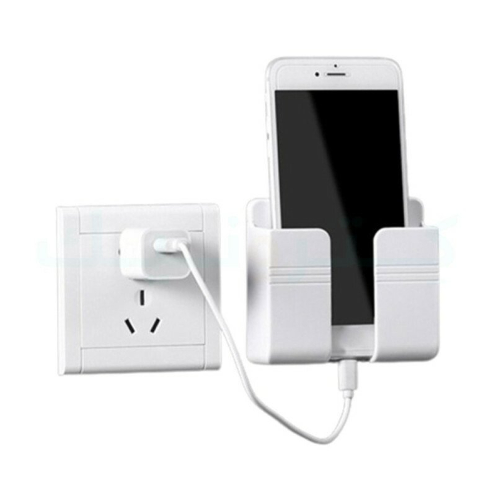 رف حائطي حامل للجوال والريموت متعدد الإستخدام