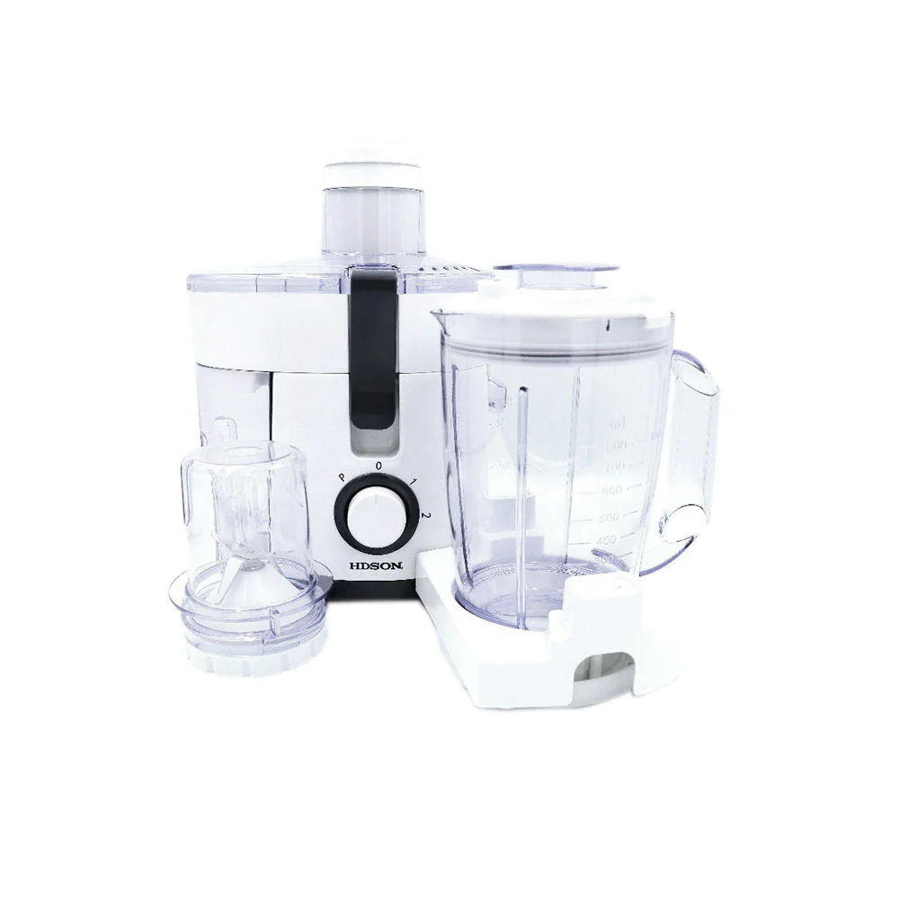 هدسون محضرة طعام كهربائية 3 في 1 بقوة 300 وات موديل HFP-217 - أبيض