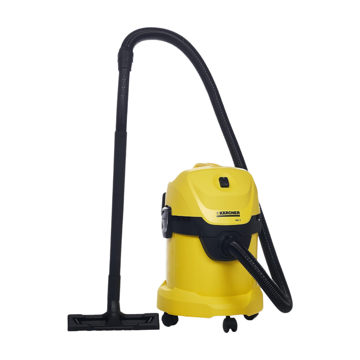 كارشر مكنسة كهربائية كنس وشفط ماء و نفخ بقوة 1000 وات وسعة 17 لترموديل WD3 - أصفر