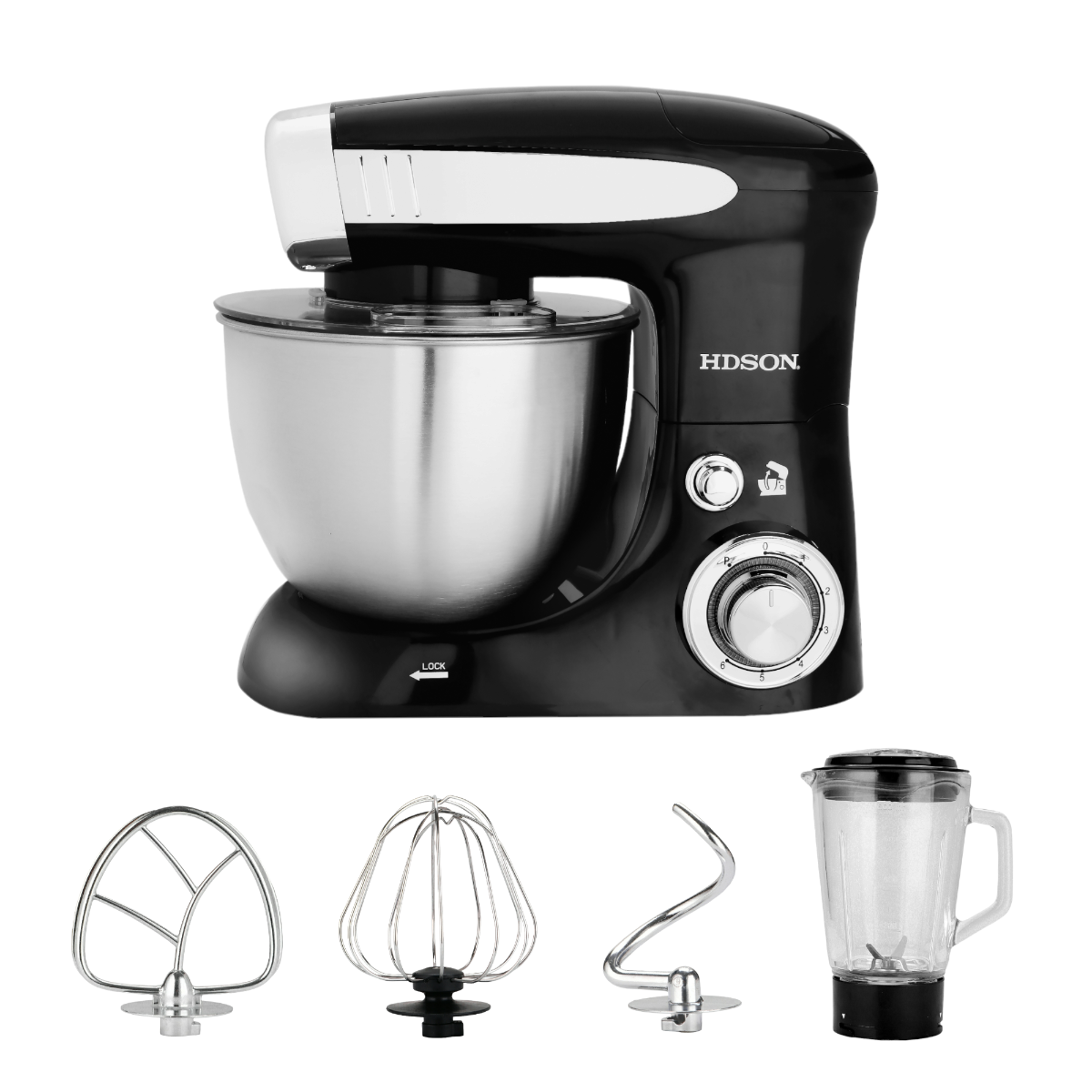 هدسون عجانة كهربائية بقوة 1000وات وسعة 5 لترموديل HSM-263-B5- أسود