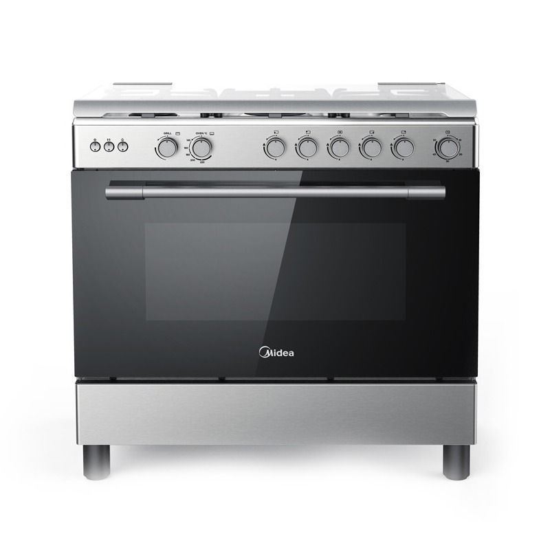 ميديا فرن غاز 5 عيون بقياس 60*90سم موديل 36LM5GO30 - أسود