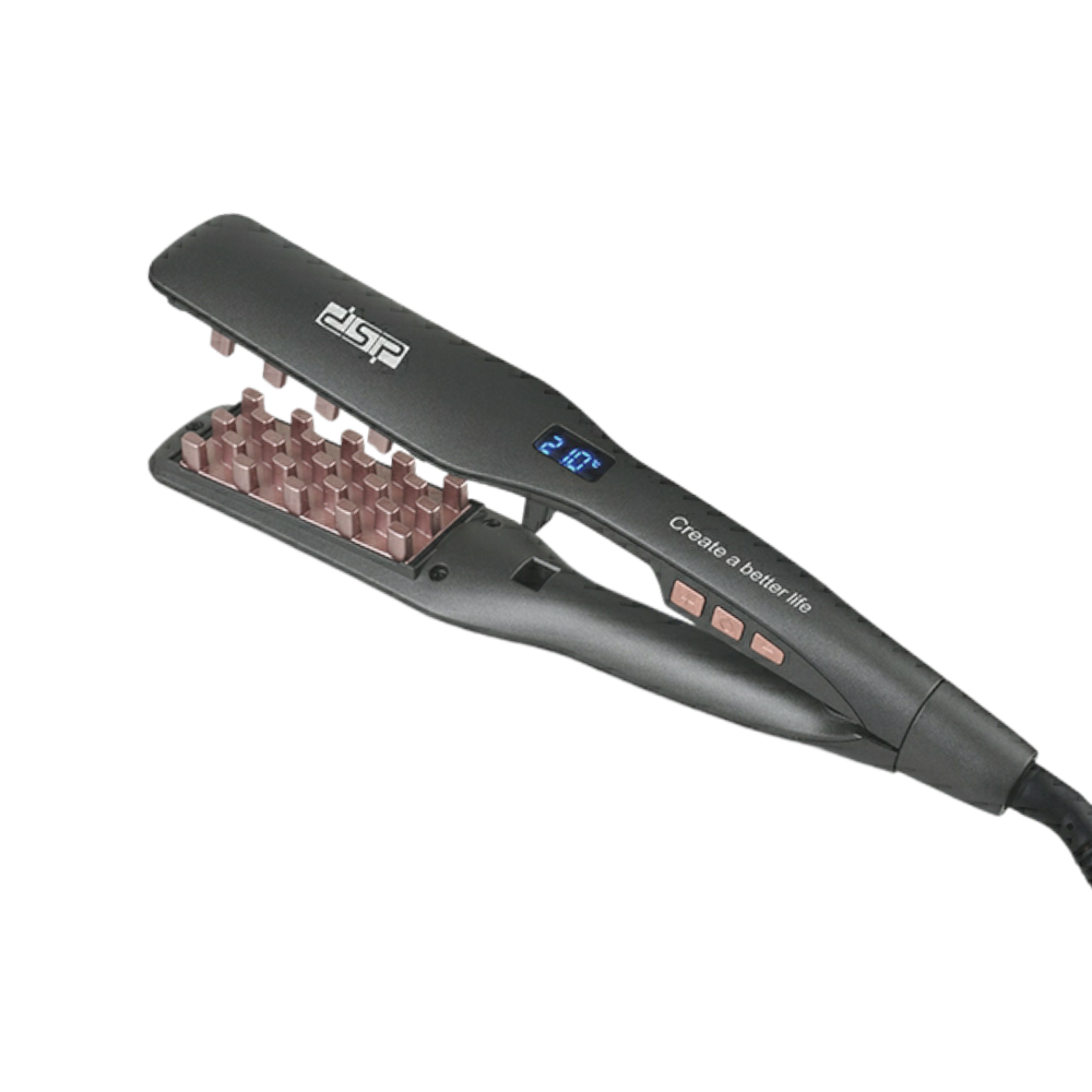 دي اس بي مكواه تجعيد شعر 2 في 1 بقوة 58 وات موديل 10244A - رمادي