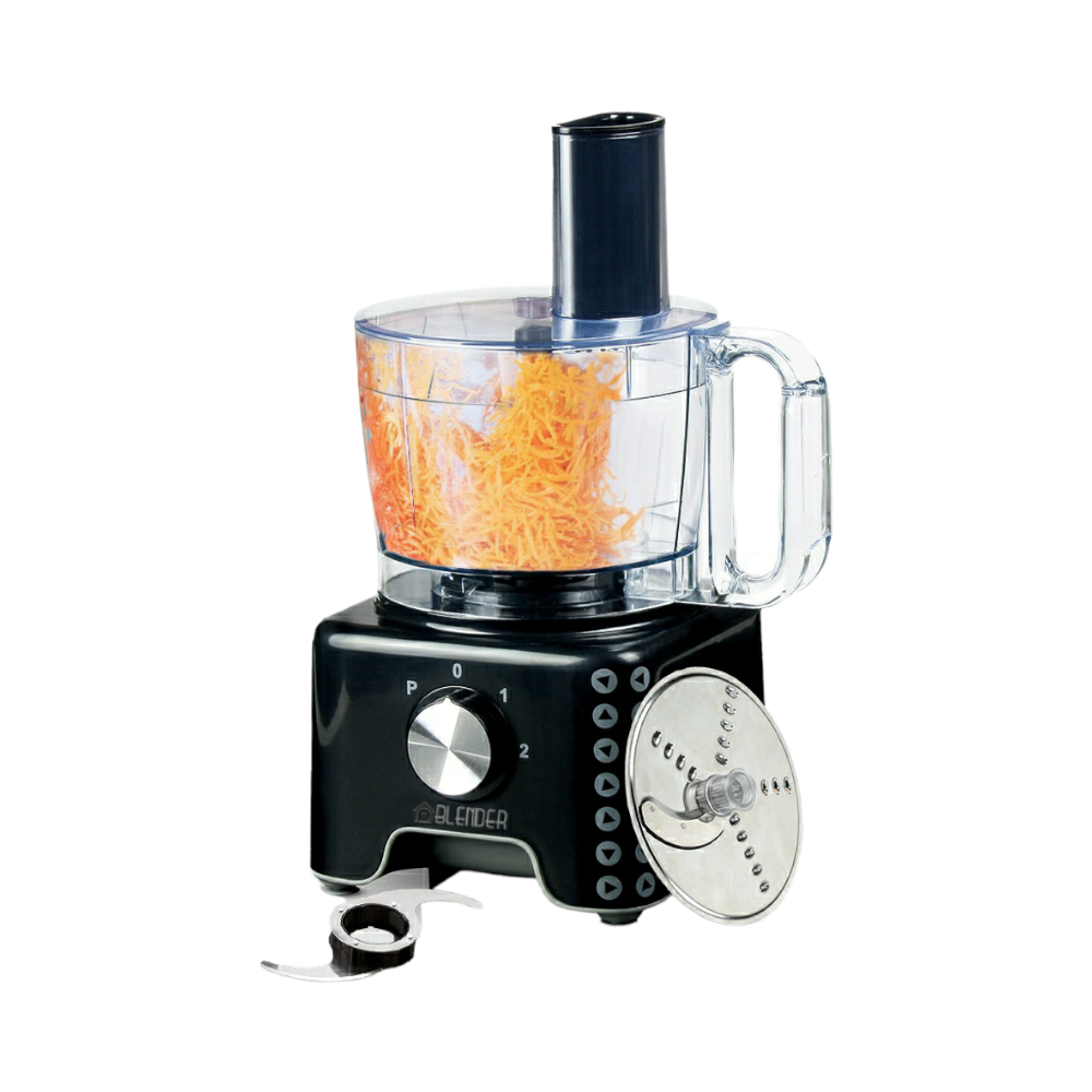 بلندرمحضرة طعام متعددة الوظائف بوعاء بلاستيكي سعة 1200مل وقوة 800 وات موديل 558 -HC-095