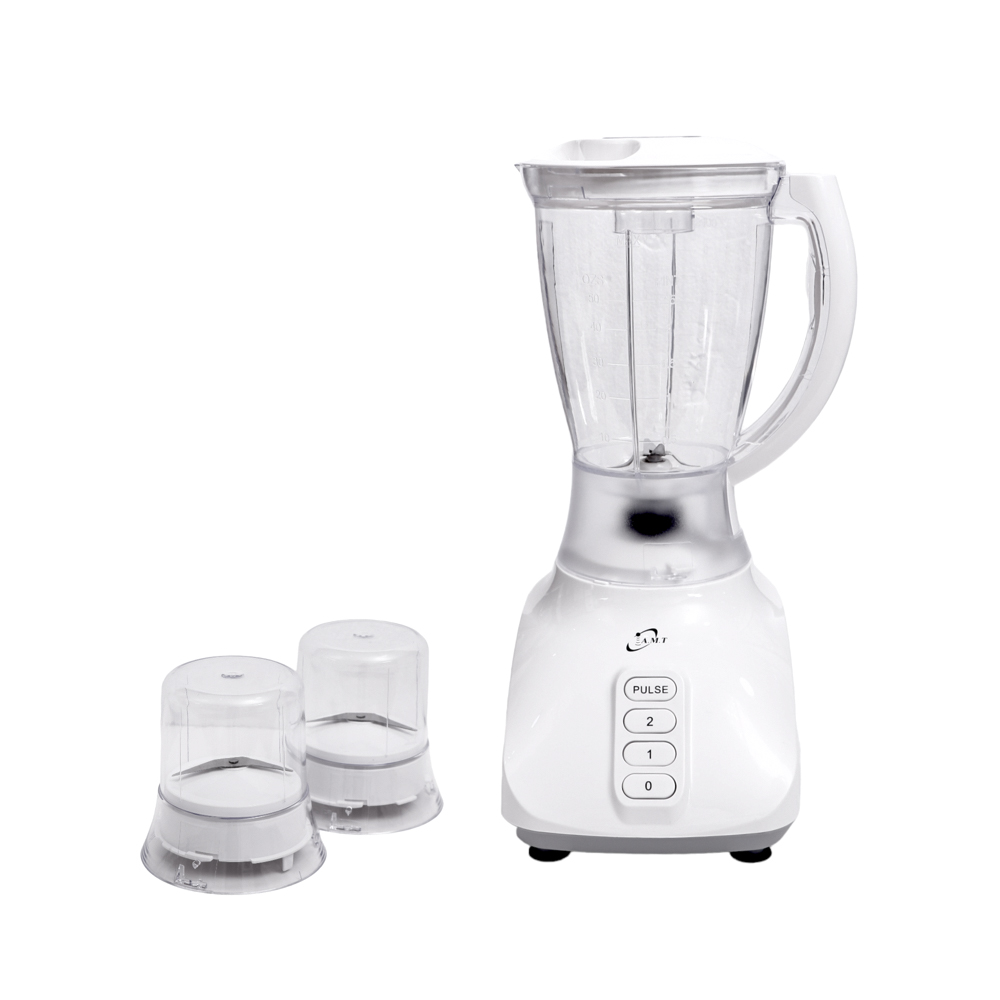 أي ام تي عصارة كهربائية 3*1 بقوة 400 وات ووعاء بلاستيكي بسعة 1.5 لتر موديل B101