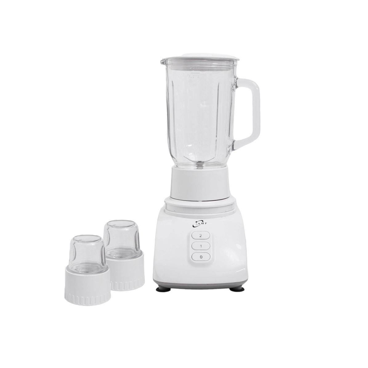 أي ام تي عصارة كهربائية 3*1 بقوة 400 وات ووعاء زجاجي بسعة لتر موديل B107