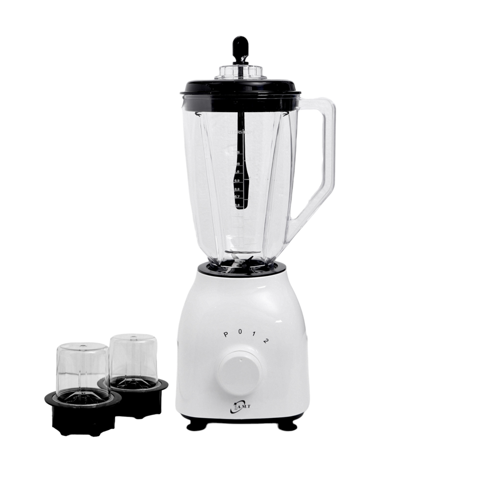 أي ام تي عصارة كهربائية 3*1 بقوة 400 وات ووعاء بلاستيكي بسعة 1.8 لتر موديل B104