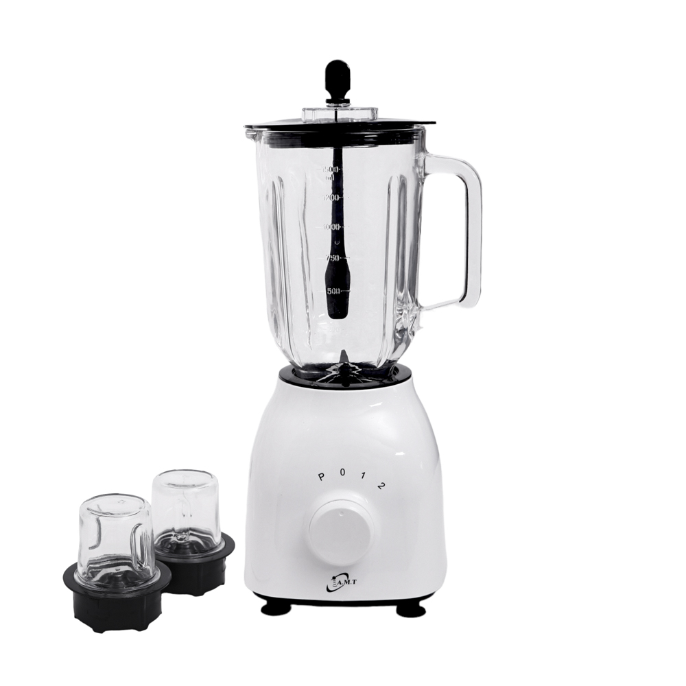 أي ام تي عصارة كهربائية 3*1 بقوة 400 وات ووعاء زجاجي بسعة 1.5 لتر موديل B108