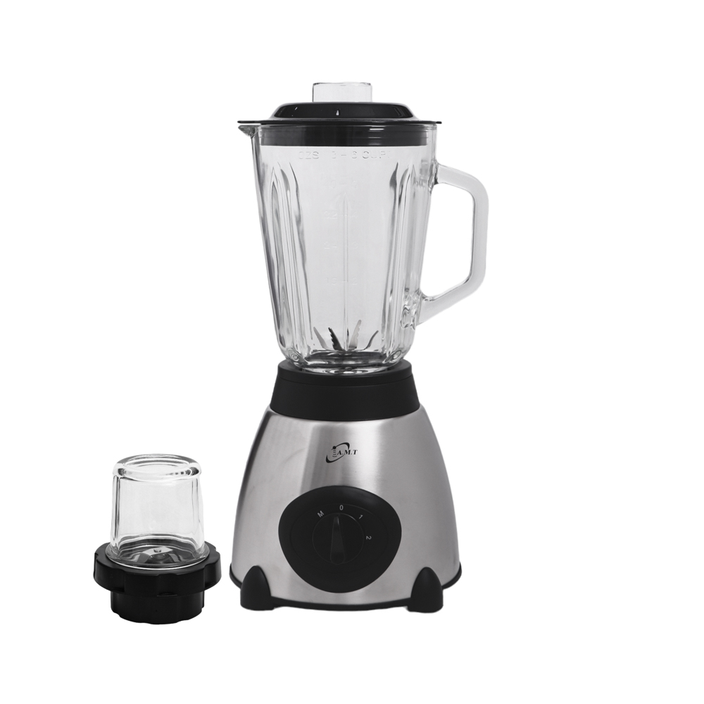 أي ام تي عصارة كهربائية بقوة 450 وات ووعاء زجاجي بسعة 1.5 لتر موديل B106