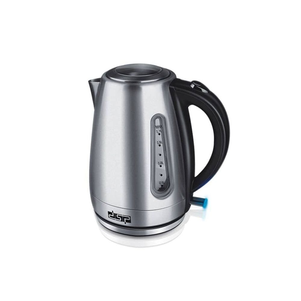 دي أس بي غلاية كهربائية بسعة 1.7 لتر وقوة 2200 وات موديل KK1137 - فضي