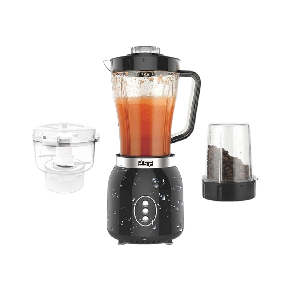 دي أس بي عصارة كهربائية بقوة 350 وات وسعة 1800 مل موديل KJ2131- أسود