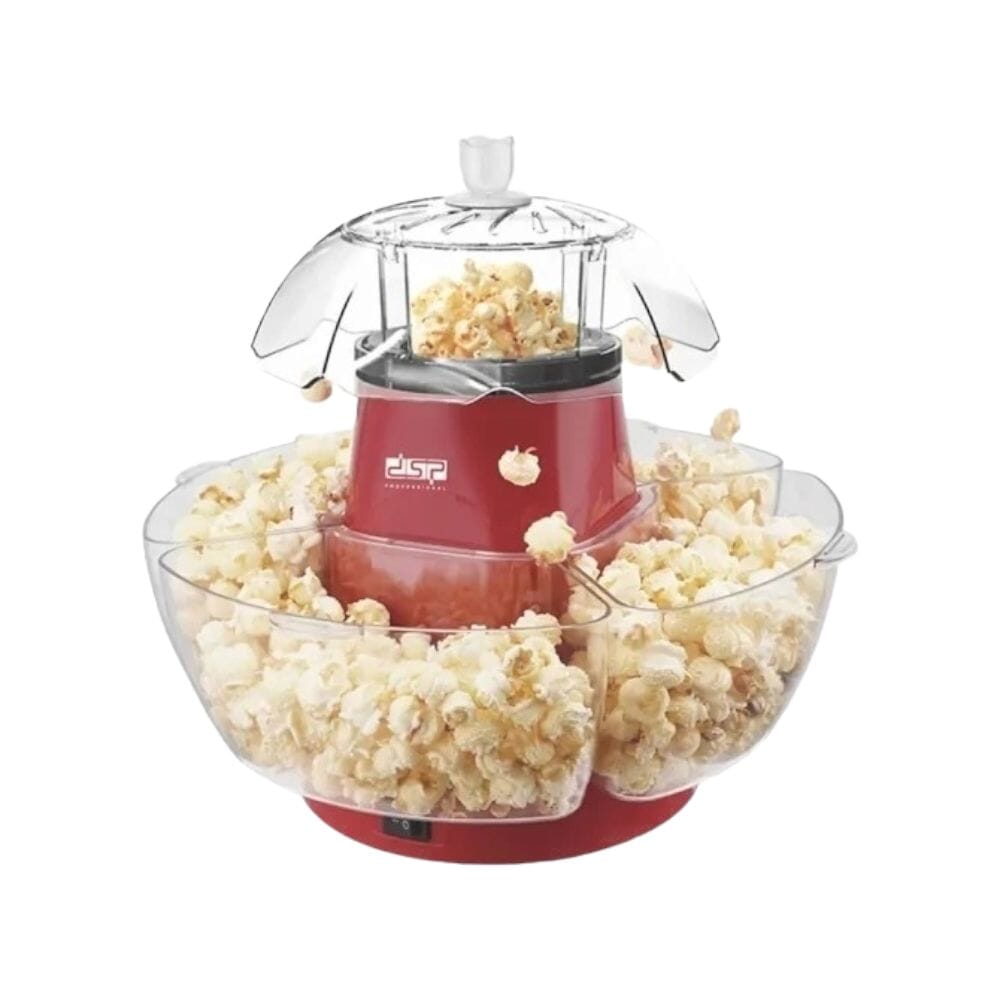 دي اس بي ماكينة صنع الفشار بقوة 1200 وات وسعة 80 جرام موديل KA2040 - أحمر