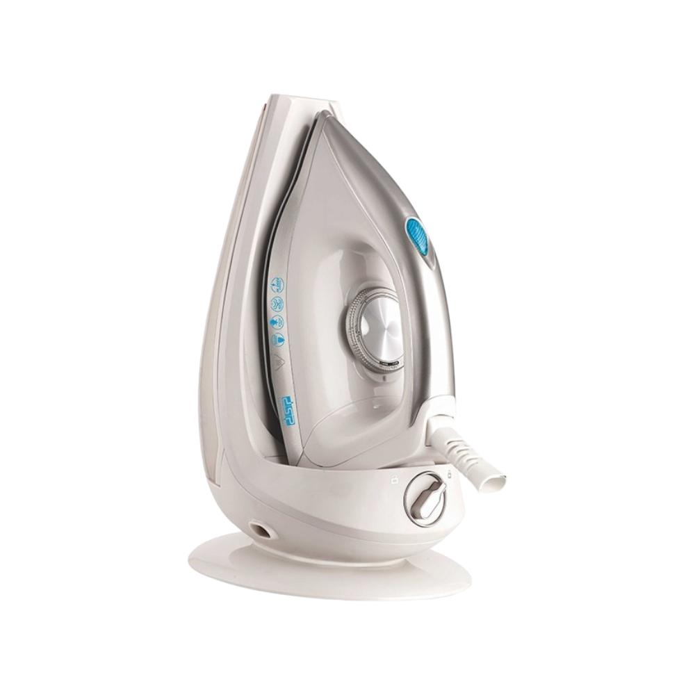 دي أس بي كاوية ملابس بخارية مع خزان بسعه 1.5 لتر وقوة 2200 وات موديل KB-1106 - أبيض