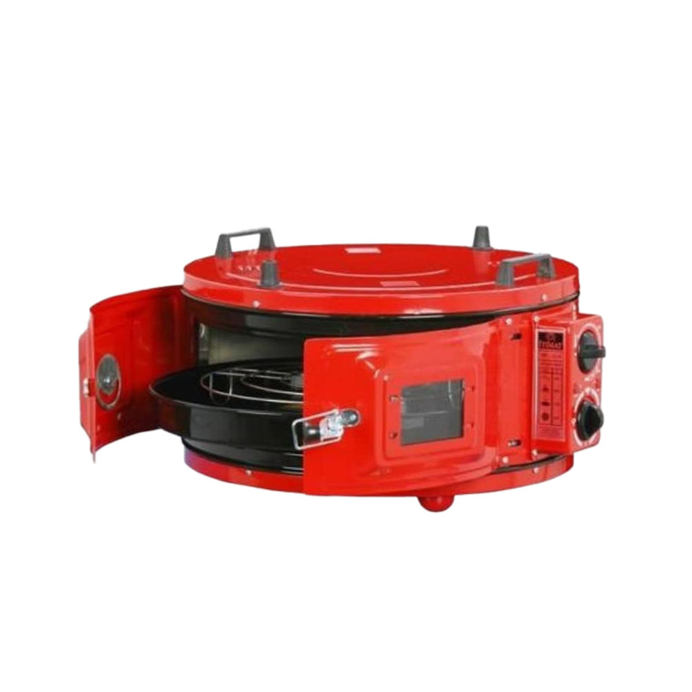 اتيمات فرن كهربائي دائري بقطر 46 سم و قوة 1100 موديل 1-11T - أحمر