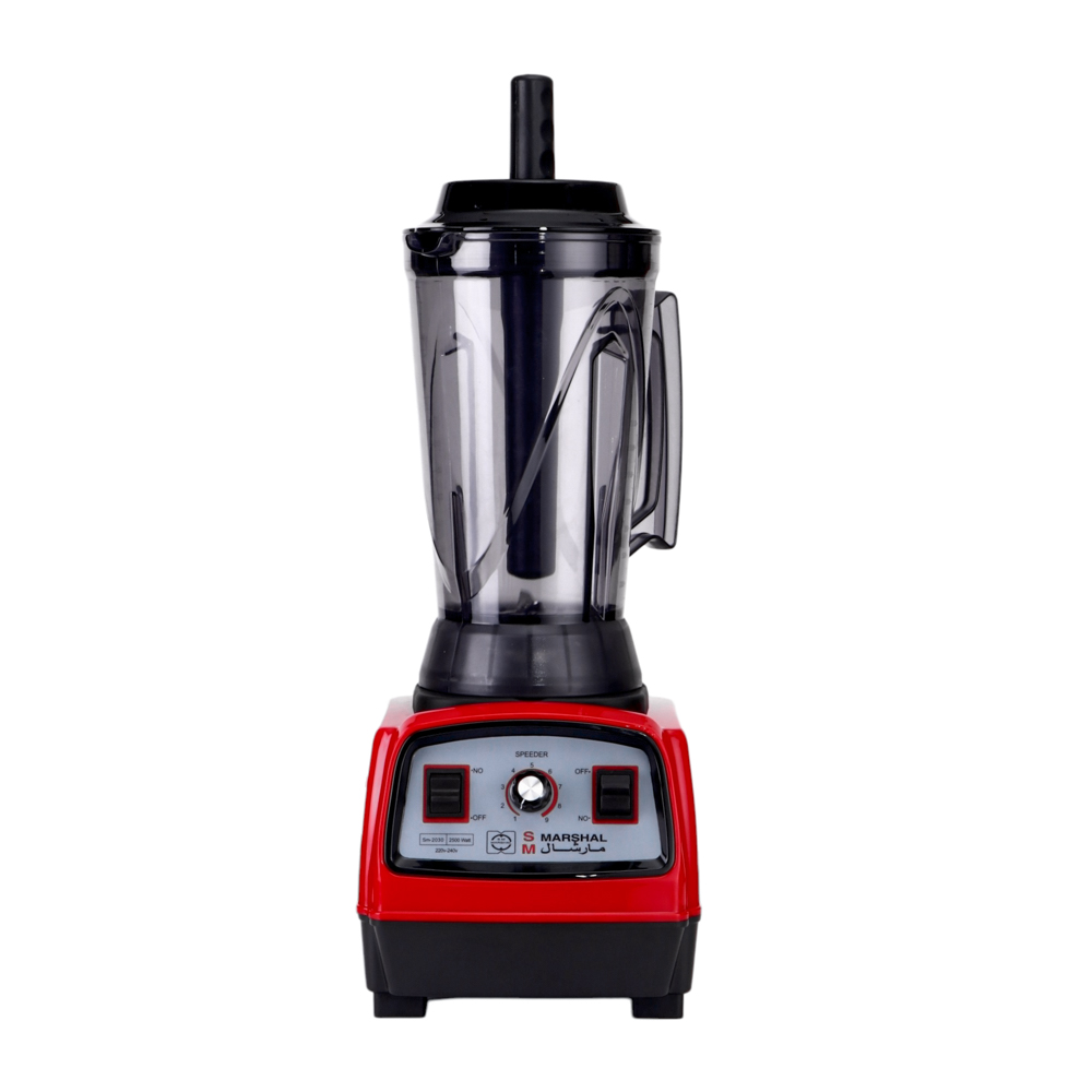 مارشال عصارة كهربائية 2*1 بوعاء بلاستيكي سعة 4 لتر وقوة 2500 وات موديل SM-2030 - متعدد ألوان