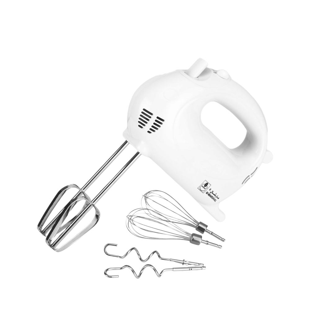 مارشال مضرب خلط كهربائي يدوي بقوة 350 وات موديل SM-204 - أبيض