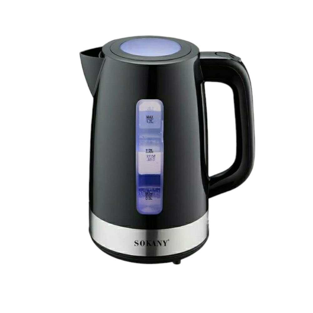 سوكاني غلاية كهربائية بقوة 2200 وات وسعة 1.7 لتر موديل SK-09006 - أسود