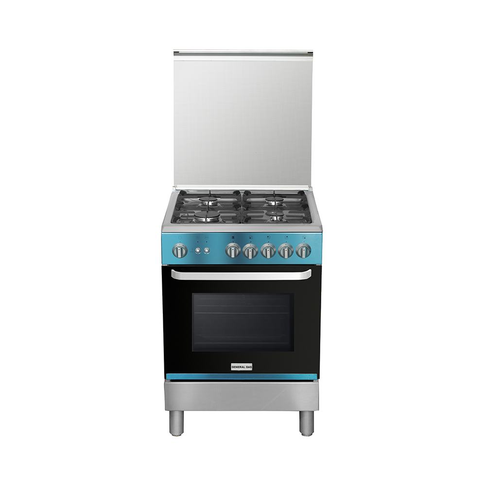 جنرال طباخة غاز ب 4 شعلات إيطالي موديل M064A30 - فضي