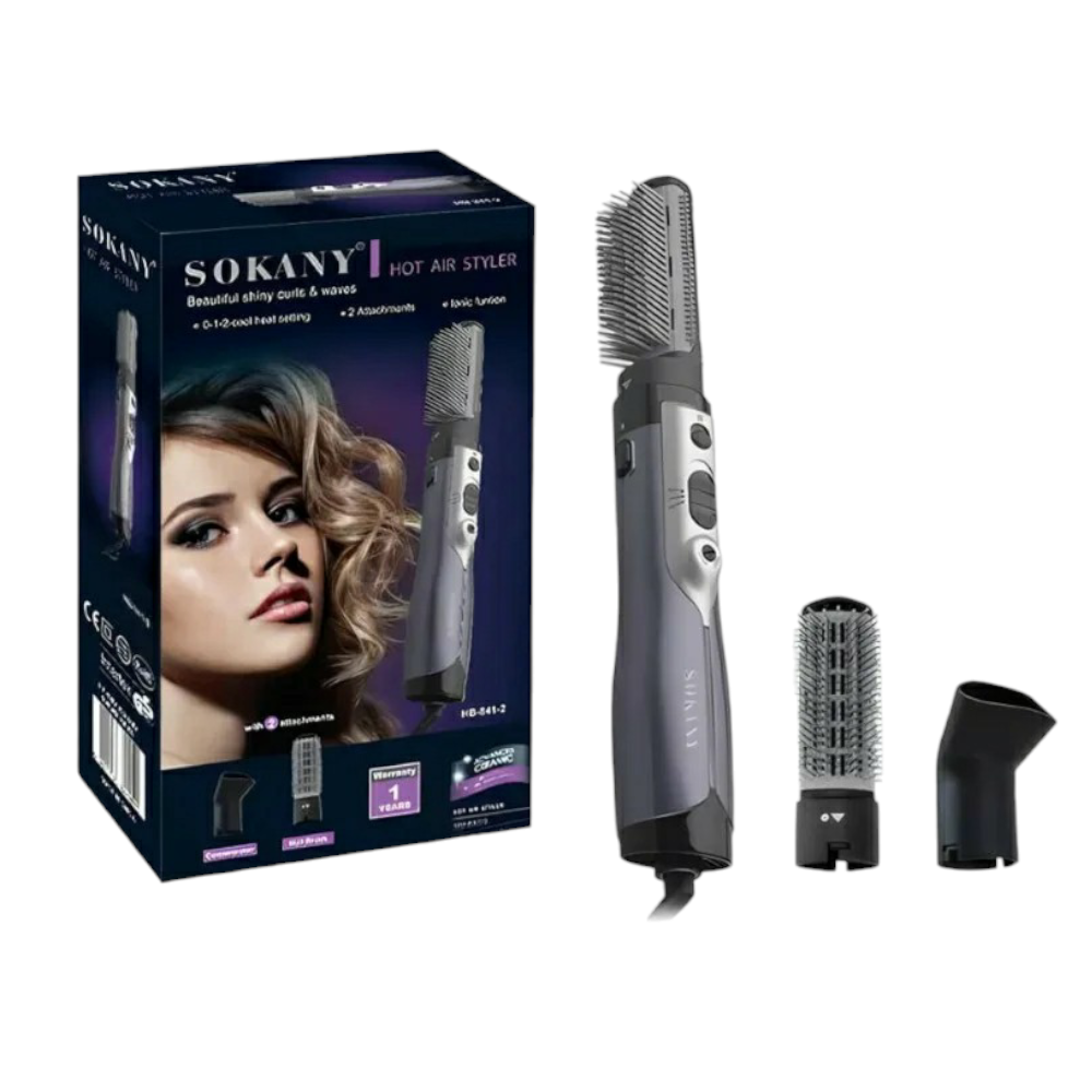 سوكاني استشوار شعر بقوة 1000 وات موديل 841 - متعدد الألوان