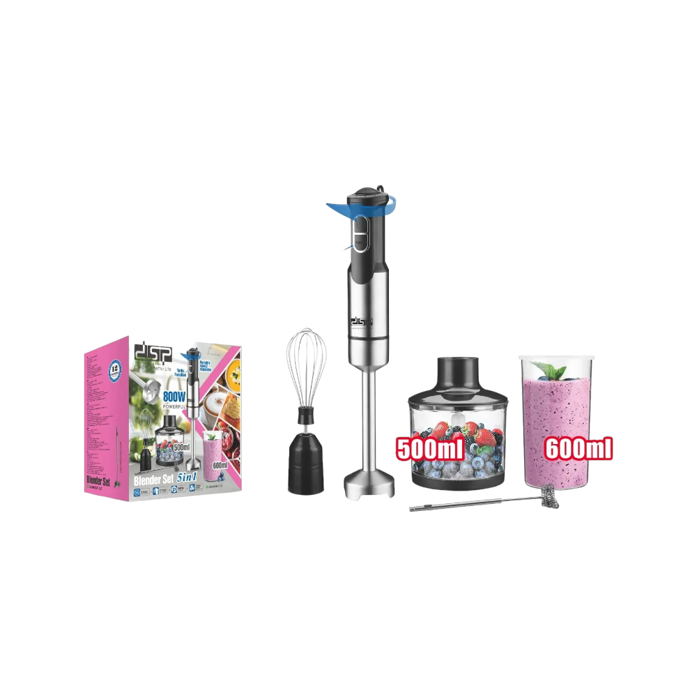 دي إس بي هاند بلندر متعدد الوظائف 5*1 موديل KM1153 قوة 800 وات - 5 قطع