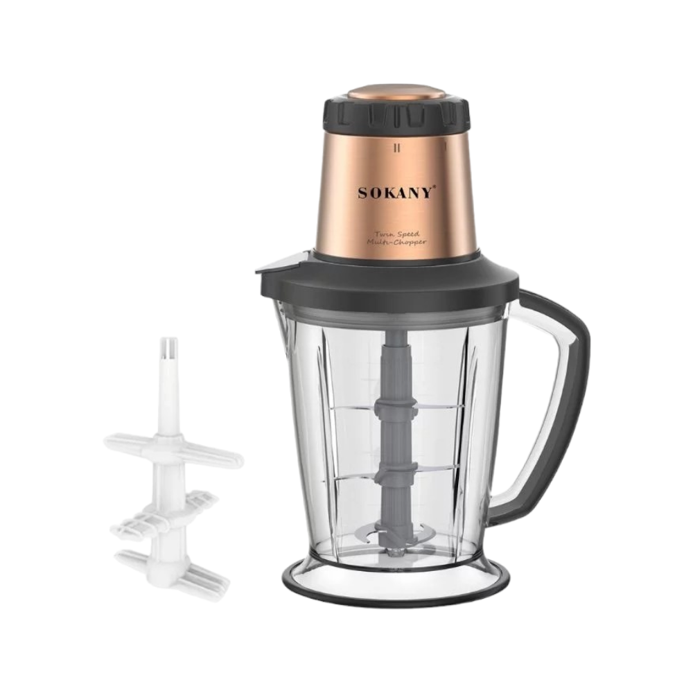 سوكاني فرامة كهربائية بوعاء بلاستيكي سعة 2 لتر وقوة 1000 وات موديل SK-7039 - متعدد الألوان