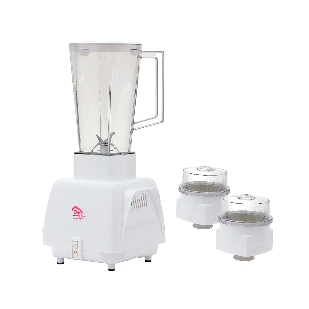 أوربت ستارعصارة كهربائية بلاستيك 3*1 بقوة 300 وات سعة 1لتر موديل OB-248 -أبيض