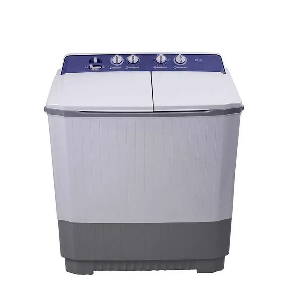 إل جي غسالة نصف أوتوماتيك تحميل علوي بحوضين سعة 12 كجم قوة 390 وات موديل P1509 - متعدد الألوان