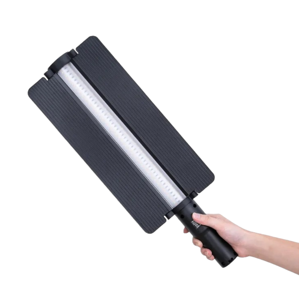 آر جي بي عصا إضاءة تصوير متعددة الألوان تعمل بالشحن بقوة 20 وات موديل YB-200-RGB - أسود