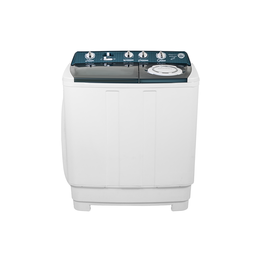 توين توب غسالة كهربائية حوضين سعة 9.5 كجم قوة 270 وات موديل 950 - أبيض