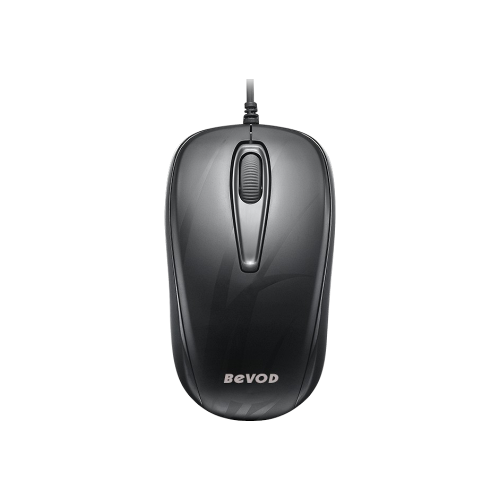 بيفود ماوس مكتبي سلكي موديل BVM-IO7BU - أسود