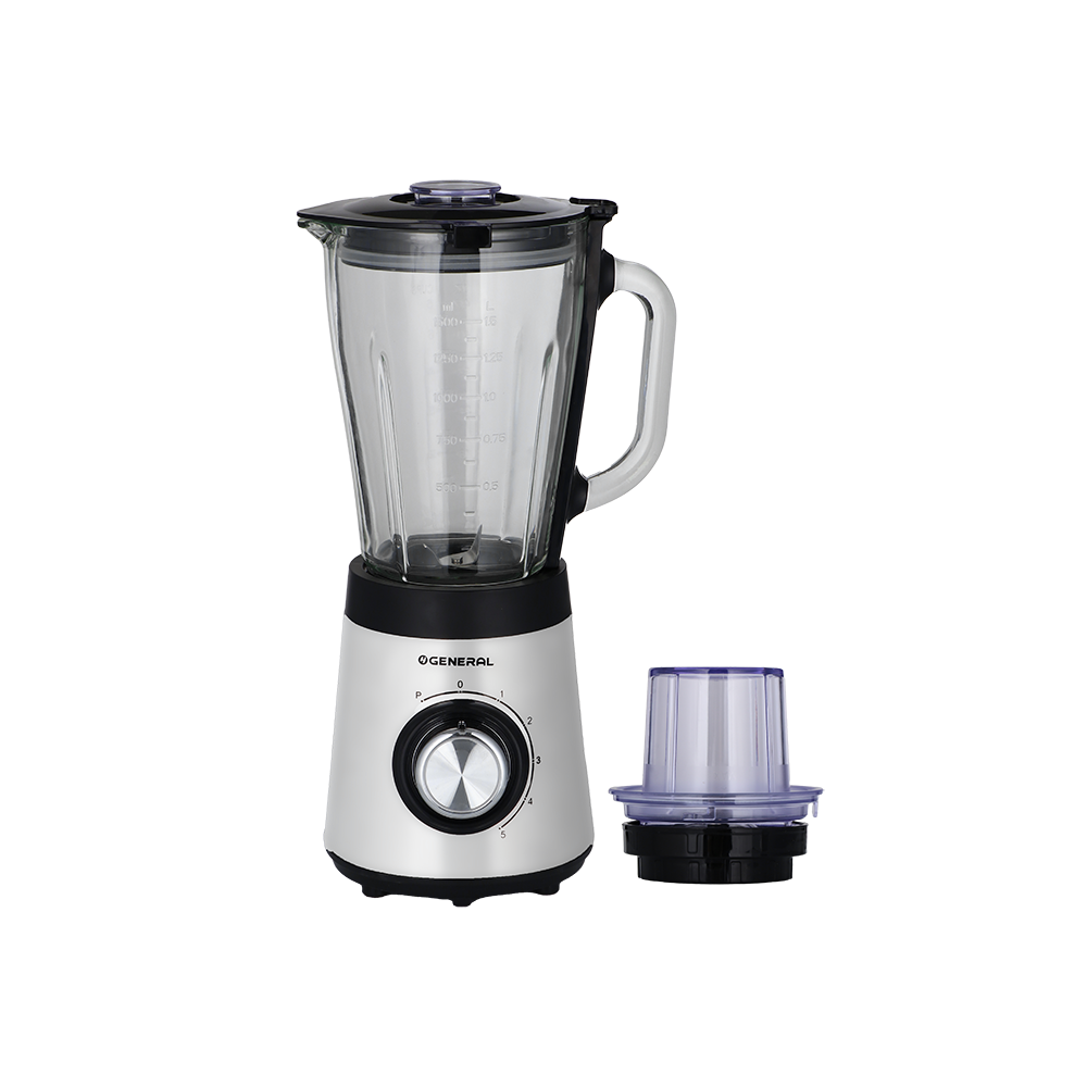 جنرال عصارة كهربائية 2*1 سعة 1.5 لتر قوة 500 وات موديل BL9703F-CB - أسود