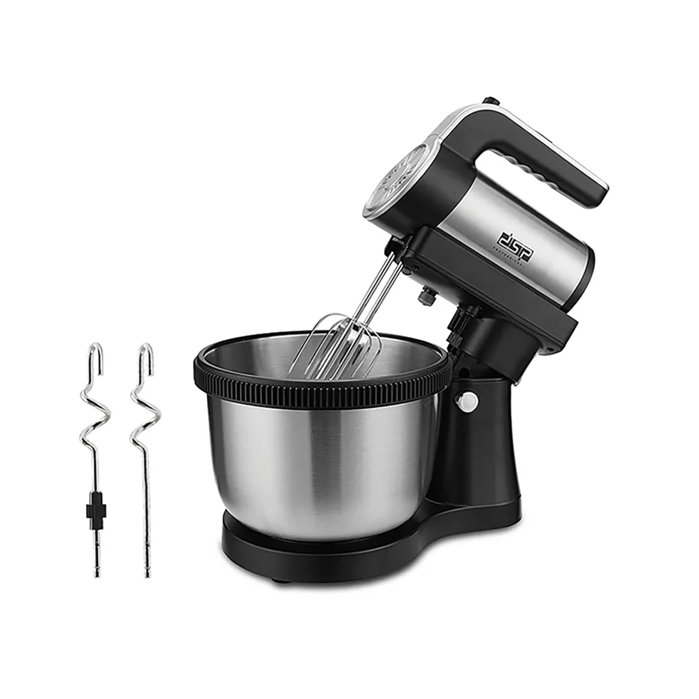 دي اس بي خلاط ستاند 2 في 1 بقوة 400 وات وسعة 4 لتر موديل KM3058 - فضي