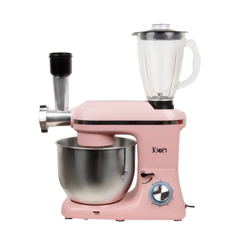 كيون خلاط وعجانة كهربائية بسعة 7 لتر وقوة 1100 وات موديل SM/1520BM/PN - وردي