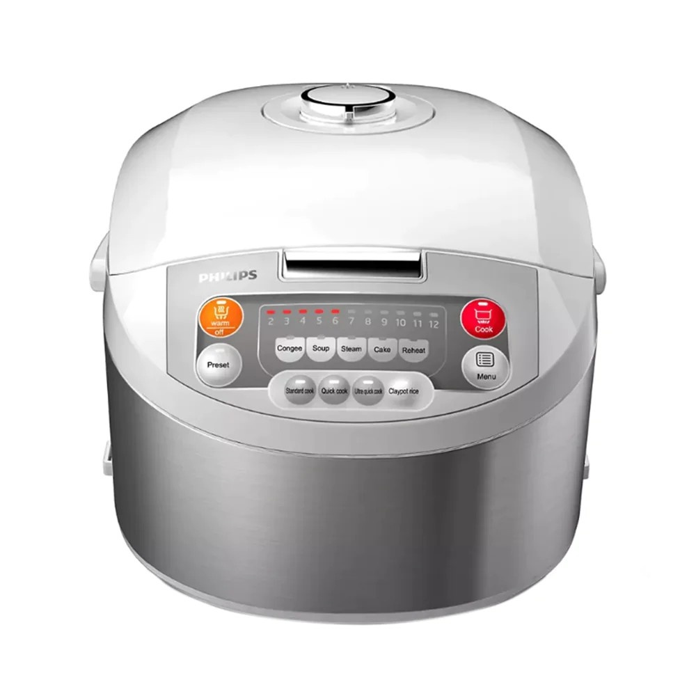 فيليبس طباخة أرز فيفا كوليكشن بتقنية لوجيك الضبابية بسعة 5 لتر وقوة 980 وات HD3038/56