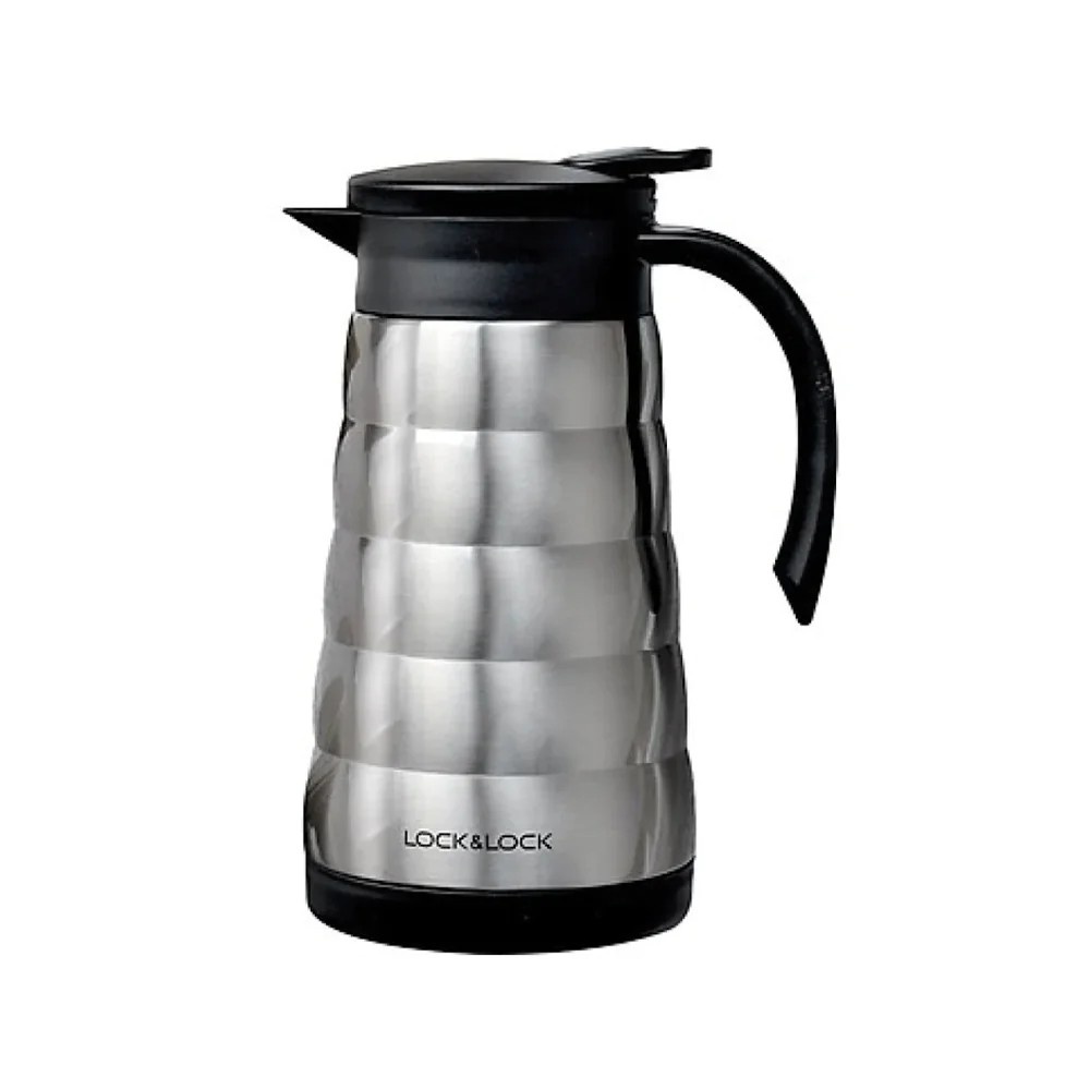 لوك آند لوك حافظة مشروبات استانس استيل حافظة للحرارة  سعة  800 مل موديل LHC1442SLV  - أسود