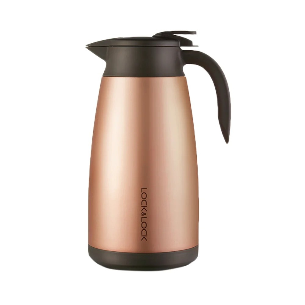 لوك آند لوك حافظة مشروبات استانس استيل حافظة للحرارة  سعة  1.9 لتر موديل LHC14346PK  - نحاسي