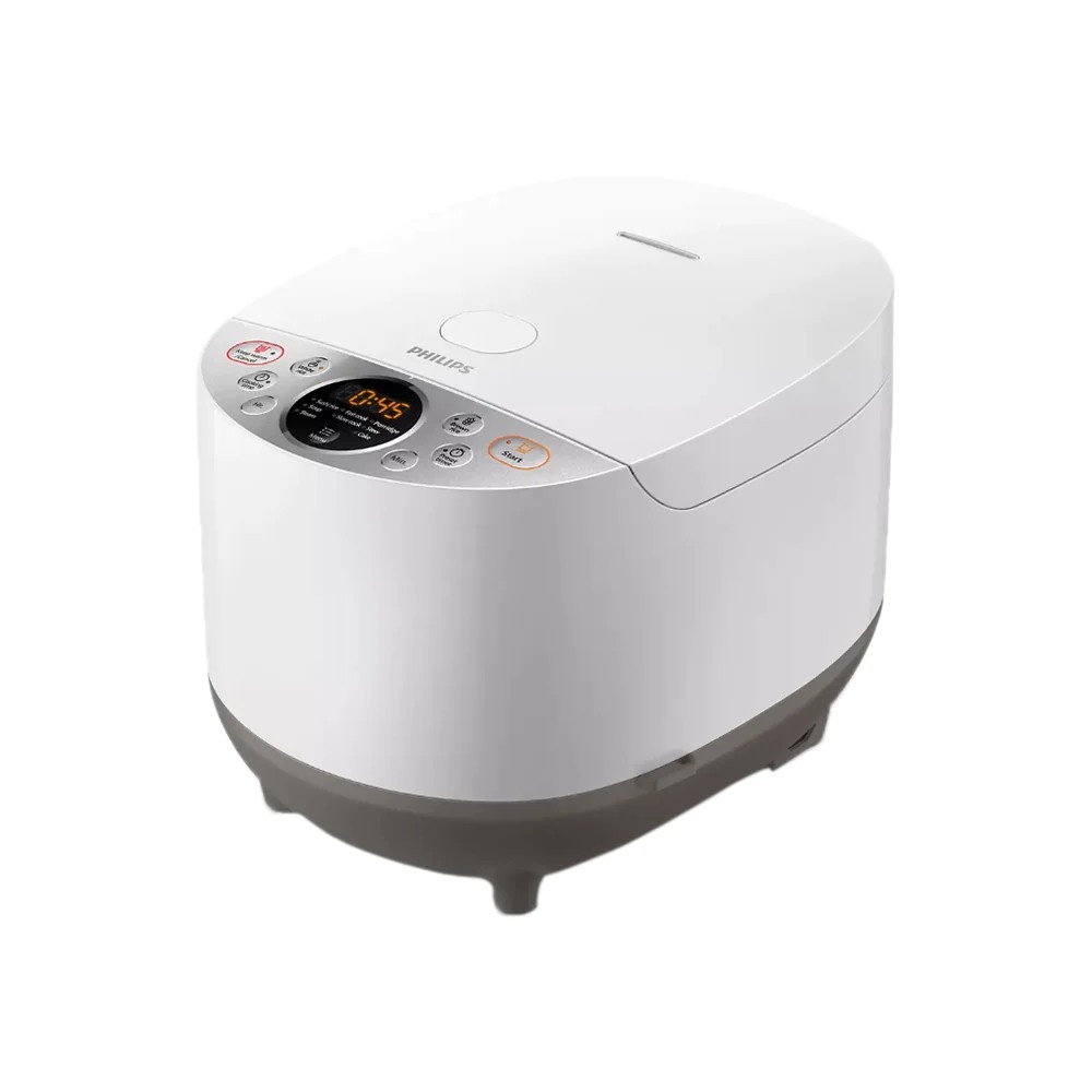 فيليبس جهاز رقمي لطهو الأرز سعة 1.8 لتر قوة 940 وات موديل HD4515/55  -  أبيض 
