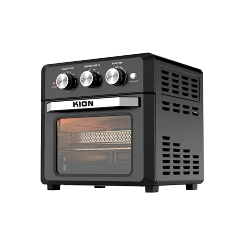 كيون قلاية هوائية وفرن 2 في 1 بقوة 1500 وات وسعة 17 لتر موديل KHD/601 - أسود
