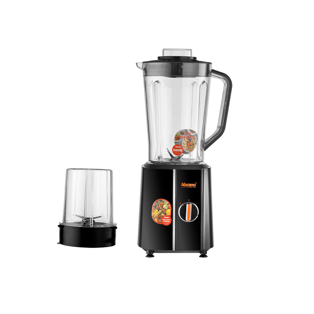 كوزانو عصارة كهربائية اكريلك بسعة 1.8 لتر وقوة 500 وات موديل KB9 - أسود