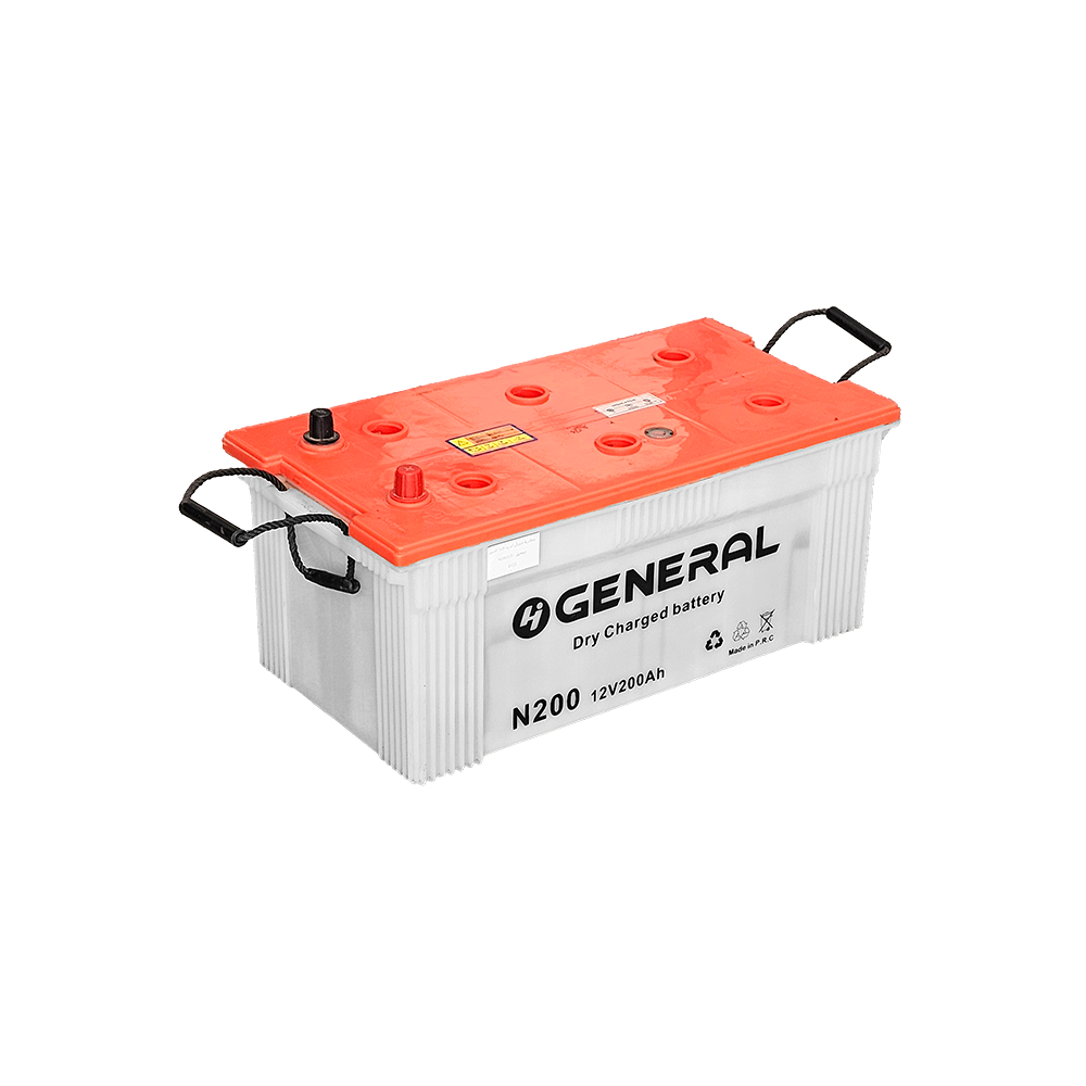 جنرال بطارية ديب سايكل 200 أمبير موديل AH-6GFM200G - أسود